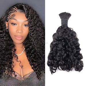 Venta caliente cabello humano doble dibujado vietnamita rizado birmano cabello crudo Bundle100% cutícula alineada cabello a granel - Product Image 1