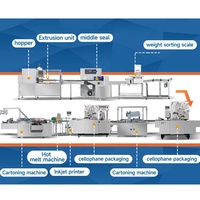 Ligne d'emballage automatique 25G 50G pour tabac à chicha, machine d'emballage de sachets de tabac à chicha et machine d'emballage de boîtes de mélasse pour chicha