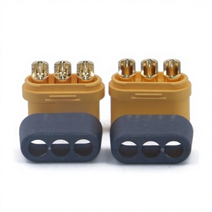 Conector con Cubierta Tipo T Amass MR60, Enchufe de Alimentación para <span class=keywords><strong>Motor</strong></span> de 3 Pines, 30A, Chapado en Oro, para Drones RC UAV, Suministro OEM - Product Image 4