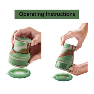 Taşınabilir Silikon Kase Açık Hava Kullanımı İçin Katlanabilir - Product Image 4