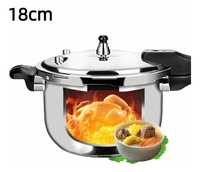 Cuisinière à pression à cuisson rapide 13 litres Cuisinière à pression haute pression avec soupape de sécurité Cuisinière à pression en aluminium