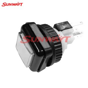 Botón de Arcade Cuadrado de 27 mm con Iluminación LED de 12 V, Interruptor Momentáneo para Máquina de Juegos de Arcade - Product Image 3