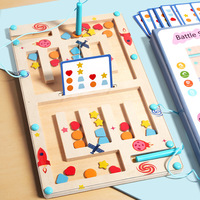 Juguetes Educativos de Madera Montessori con Certificación CE y CPC, Rompecabezas de Laberinto para Niños Autistas, Juego de Mesa para Preescolar, Actividad de Aprendizaje y Pensamiento Lógico