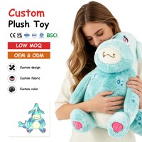 Peluche personnalisée âne de mer OEM ODM, jouet en peluche doux, faible MOQ, conception personnalisée, adorable créature marine en peluche pour cadeau d'enfant