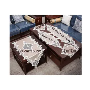 embroidered christmas table runner Large embroidered leaves table runner wedding decoration centerpieces table runner