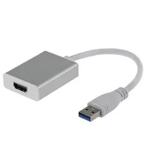 Adaptador usb 3.0 para hdmi, adaptador para monitores múltiplos 1080p compatível com windows xp/7/8/10 conversor de cabo gráfico de vídeo