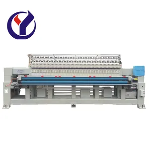 Máquina de fabricación de colchones, colcha de múltiples cabezales, máquina de bordado acolchado con control PLC