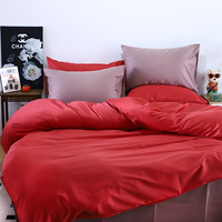 Parure de lit de luxe en coton percale satiné 100% coton, blanc, doux, 200 fils, pour hôtel 5 étoiles, comprenant une housse de couette et un drap.