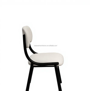 Silla de Comedor Minimalista de Madera Maciza de <span class=keywords><strong>Segunda</strong></span> <span class=keywords><strong>Mano</strong></span> con Tapicería Suave, Respaldo Retro de Alta Gama, <span class=keywords><strong>Muebles</strong></span> para el Hogar - Product Image 2