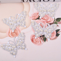Boutons de manchette en résine avec impression par sublimation, motif papillon perlé, couleur et taille personnalisables, accessoires DIY, style japonais et coréen, quatre saisons SF
