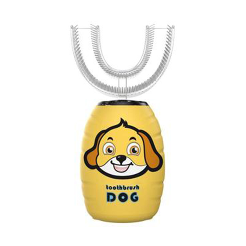 Новинка 2021, автоматическая Детская электрическая зубная щетка U-образной формы 360 Sonic для детей