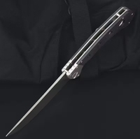 Couteau à clip tactique pliant, pointe de couteau, finition satinée, acier D2, manche G10, pour camping, chasse, survie, poche, OEM