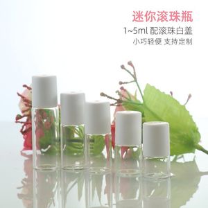 ขวดโรลออนใส ขนาด 1 มล. 2 มล. 3 มล. 5 มล. ขวดแก้วสำหรับน้ำมันหอมระเหย น้ำหอม ขวดเปล่าขนาดพกพาสำหรับเดินทาง พร้อมฝาและลูกกลิ้ง - Product Image 4