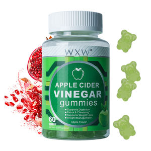 Easy to Take Super Food Apple Cider <b>Vinegar</b> Gummies Apple Flavor Vitamin B6 B12 Curb Cravings Supports Detox & Cleansing - Product Image 1
