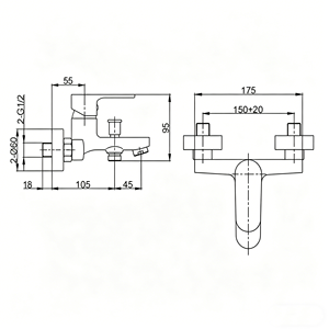 Robinet de salle de bain mural en cuivre luxueux personnalisable de haute qualité, mitigeur de <span class=keywords><strong>douche</strong></span> en acier inoxydable chromé - Product Image 2