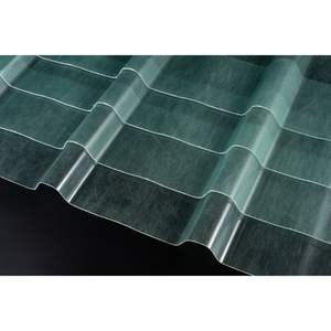 공장 공급 반투명 UV 보호 지붕 채광창 1mm 840mm 폭 FRP 유리 섬유 유리 섬유 플라스틱 투명 지붕 시트 - Product Image 4
