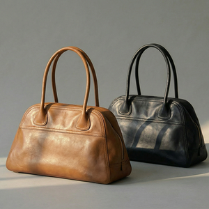 fábrica personalizada al por mayor bolsos de estilo de moda cuero genuino señoras bolso de hombro bolso de mano de las mujeres - Product Image 4