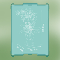 Kits de construction MOULD KING 24123 Phalaenopsis Orchid, fleurs en briques MOC, décoration intérieure, modèle de plante, jouet créatif