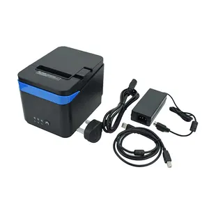 Printer POS 80Mm Kualitas Tinggi Pencetak Tanda Terima Termal Otomatis dengan Port Seri USB