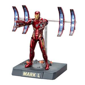 Figurine d'<span class=keywords><strong>action</strong></span> Marvel Iron Man MK50 de Zd Toys, ensemble de scène avec canon flottant, échelle 1/10, avec de nombreux accessoires, jouet de collection - Product Image 1