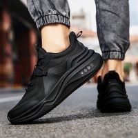 Chaussures de course respirantes en maille avec logo personnalisé, antidérapantes, à lacets, durables et légères, style marche, vente en gros