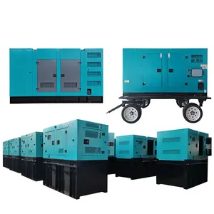 50kw & 62.5kva im lặng Máy phát điện diesel thiết lập kết hợp với tinh khiết đồng không chổi than Máy phát điện và tự động ATS