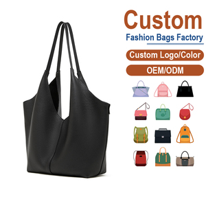 Sac à main en cuir véritable noir de qualité supérieure pour femmes - Poignées renforcées, fermeture éclair sécurisée, marchés de luxe et cadeaux d'entreprise - Product Image 1