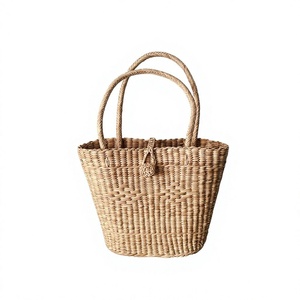 Trending New Design Water Seagrass Bag Boho Straw Handbag Summer Beach Bag Trendy Straw Tote Bag From HNH Craft Vietnam - Product Image 1