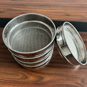 מסננת מעבדה מפלדת אל-חלד, מסננת רוטטת, מכשיר סינון קרקע - Product Image 3