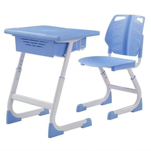 Precio al por Mayor, Conjuntos de Escritorio y Silla Escolares Modernos, Ergonómicos y Ajustables para Uso Comercial, Modelo ST-E02 - Product Image 2