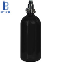 Vente en gros de bouteilles de gaz en aluminium BEYIWOD 0,45L 0,5L 1L 300 bar, réservoir de CO2 pour paintball, filetage M18x1,5, valve à broche
