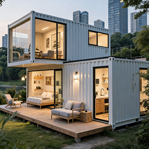 Case Container Portatili da 20 Piedi, Design Moderno Rettangolare Traspirante, Stile Marino Modificato per Hotel e Uffici - Product Image 4