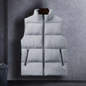 ड्रिव स्टैंड कॉलर गर्म कपास बनियान पुरुषों की सर्दियों में नए ढीले आकस्मिक बाहरी कपड़े कस्टम लोगो थोक - Product Image 2