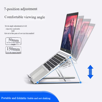 Support détachable en aluminium pour ordinateur portable de 10 à 15.6 pouces, compatible avec le matériel métallique de bureau d'ordinateur