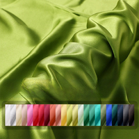 Kain Sateen Sutra Mulberry 22 Momme 100% Tahan Gesekan & Anti Kusut 90 GSM untuk Gaun Pengantin & Kostum