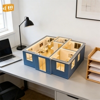 Maquette de maison conteneur extensible pour exposition architecturale, présentation client, planification de projet et démonstration de construction