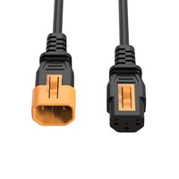 Cordon d'alimentation anti-chute avec verrouillage C13 vers C14, connecteur IEC à maintien sécurisé pour PDU, serveur, onduleur