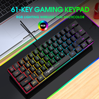HXSJ 60% Mini teclado ergonómico blanco para juegos Cable USB duradero 60 por ciento elección nueva y popular