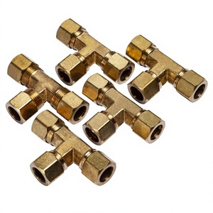 Conexión en T de latón forjado con rosca NPT macho, cabeza hexagonal pulida, baja presión, OEM/ODM, pulgada, para fontanería y suministro de agua - Product Image 6