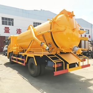 Factory Sale Dongfeng 4x2 Diesel Sewer Jetting Pressure Wash Truck 12cbm 16m3 Vacuum Tanker <b>Pump</b> Sewage Cleaning <b>Suction</b> - Product Image 5