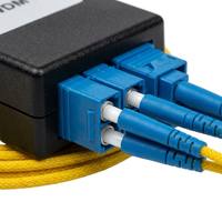 Module Mux Demux DWDM Professionnel 200 GHz 8 Canaux à Faible Perte d'Insertion, Bande C, Fibre G.657A2 pour Extension Réseau Longue Portée