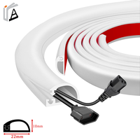 Gaine de câble en silicone autocollante, découpe pour câbles électriques - Marque yintai pour les canalisations de câblage mural de la télévision, du bureau à domicile