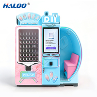 Imprimante automatique d'art d'ongles Haloo Blue, distributeur automatique de beauté, caméra somatosensorielle, technologie 3D, paiement par pièces, code QR, jetons