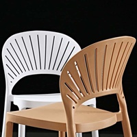 Nouveau design de tabouret de bar empilable moderne pour l'extérieur chaise de bar haute de cuisine en plastique chaise haute de cuisine