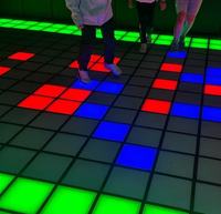 Dalles de sol LED interactives RVBW pour intérieur/extérieur, contrôle FB4, indice IP65, matériau ABS, CRI Ra80, pour jeux - Grande Vente