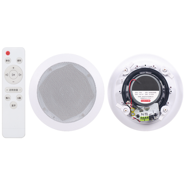 Professional Bluetooth Ceiling Speaker Equipped with Two Power Outputs, Can Connect to Three Auxiliary Speakers