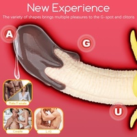 Bananen Dildo met Zuignap 195mm tot 245mm Vloeibare Siliconen Realistische Fruitvorm G-spot Massager voor Vrouwen en Koppels