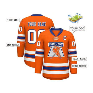 Camisetas elegantes del equipo de hockey sobre hielo sublimadas de alta calidad OEM camisetas personalizables con nombre de equipo personalizado - Product Image 6