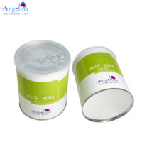 Cire dépilatoire professionnelle Angelina Rosin Microcrystalline en boîte de 800g, liposoluble, douce, à l'aloe vera, pour peaux sensibles, visage et corps AW002