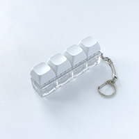 Wholesale Stress Relief Mechanical Keycap Keychain Keyboard Keyring Fidget Clicker Decompression Toys for Kids Adults